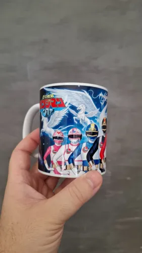 Changeman Caneca personalizada  Esquadrão Relâmpago - Tokusatsu