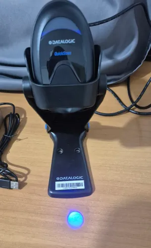 Leitor Código de Barras QW2500 Datalogic-QR Código USB- Com Suporte + Teclado Numérico. 