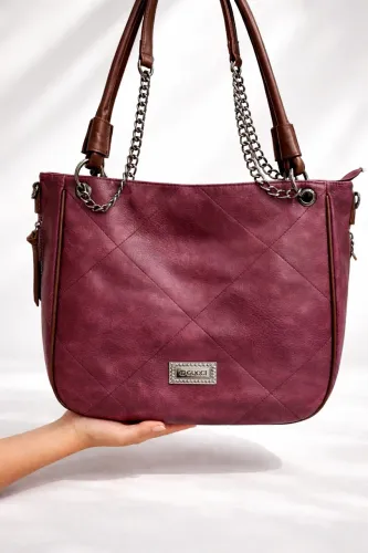 Bolsa Gucci em couro cor vinho 