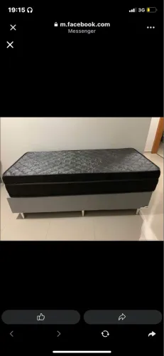 Cama de solteiro box 
