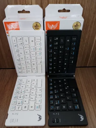 Teclado dobrável bluetooth recarregável pronto entrega