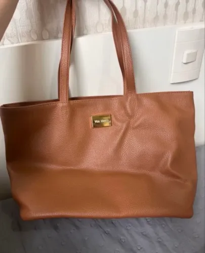 Bolsa caramelo via uno grande