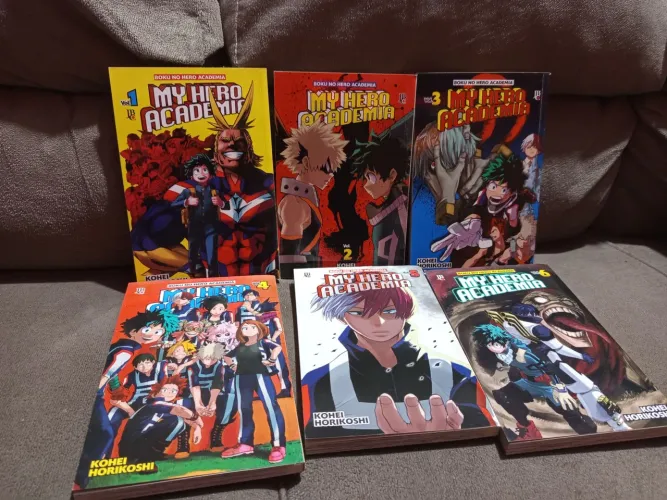 Mangas my hero academia vol 1-6