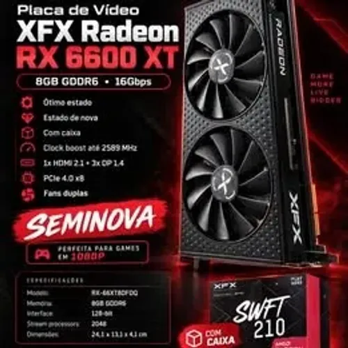 Placa de Vídeo RX 6600 XT | 8GB | GDDR6