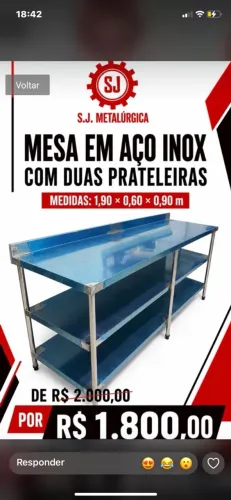 Mesa para cozinha