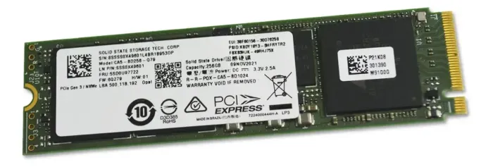 Disco Sólido SSD M2 NVMe Solid State Tech 256GB Gen3 CA5-8D256-079 - Testado - Nota Fiscal