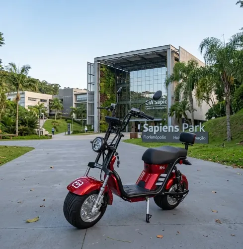 Scooter Elétrica HE-6 1000W - Semi-Nova (8 Meses) com Nota Fiscal