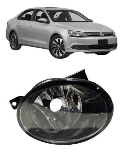 Farol Milha Auxiliar Ld Jetta 2011 2012 2013 2014 2015 Transparente