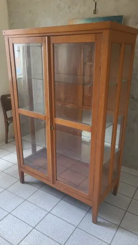 Cristaleira Madeira Maciça