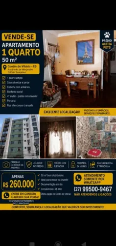 Maravilhoso apartamento no centro de Vitória. 