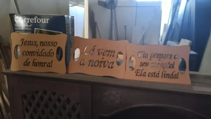Placas casamento