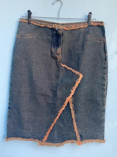 Saia Jeans Feminina, Tam G