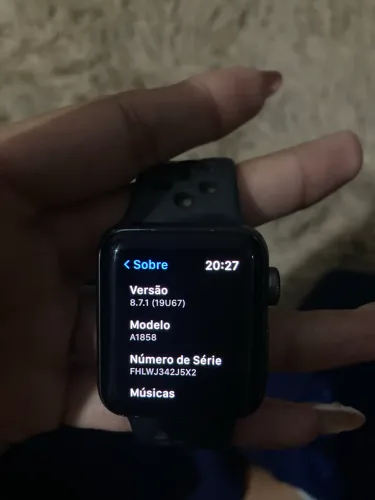     Apple Watch Series 3 38mm + 4 Pulseiras + Carregador