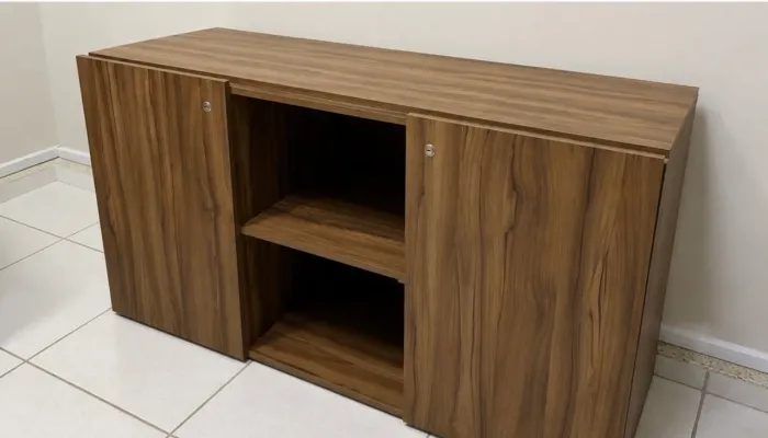 Moveis escritório (mesa em L e armário) novo