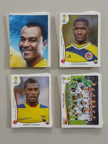 Copa Do Mundo 2014 Kit Com 123 Figurinhas Sem Repetição