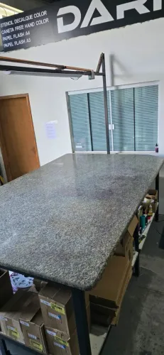 Mesa Industrial Grande em Granito para Empresa / Produção / Galpão