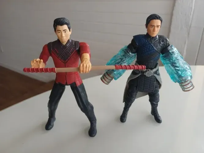 Figures Shang Chi e Xu Wenwu Marvel - A Lenda dos Dez Anéis
