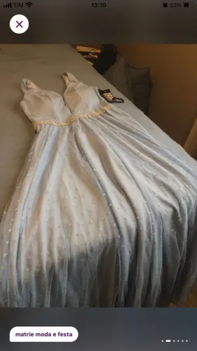 Vestido de Festa Formatura Casamento Azul 