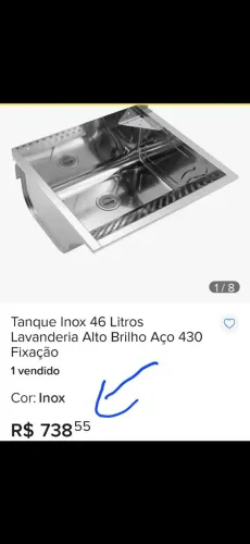 Tanque inox 46L