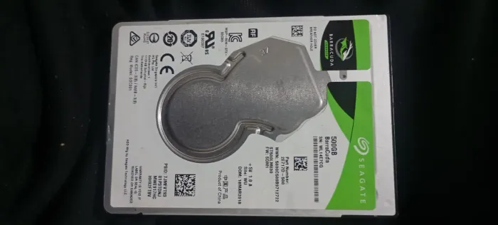 HD 500GB Seagate Notebook 