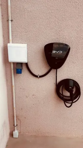 Instalação de carregador de carros elétricos