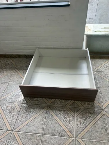 Vendo 2 gavetas com rodinhas  + escada cama beliche branca infantil