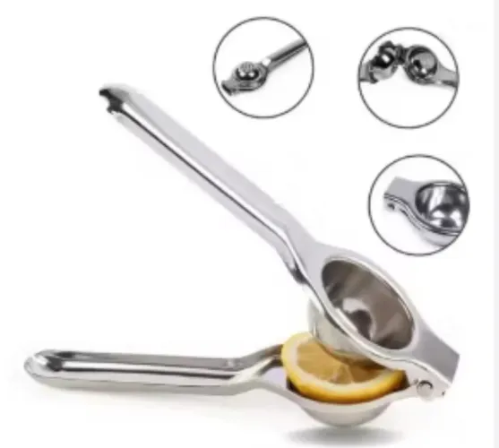 Espremedor Chef Gourmet De Limão Aço Inox Maciço Super Forte