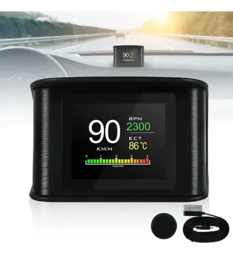 Velocímetro Hud Obd2  Scanner Automotivo P10
