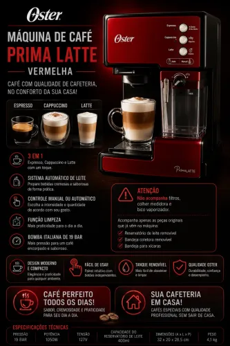 MÁQUINA CE CAFÉ PRIMA LATTE