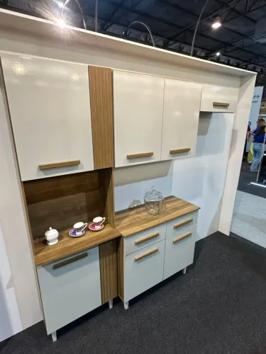 Armário de Cozinha Completo com Balcão 2 Portas 2 Gavetas (Novo) Entrega Grátis! 