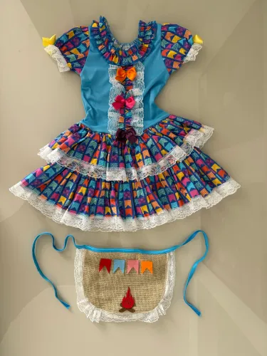 Vestido infantil festa junina