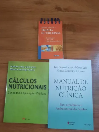 LIVROS NUTRIÇÃO - LOTE 3 LIVROS