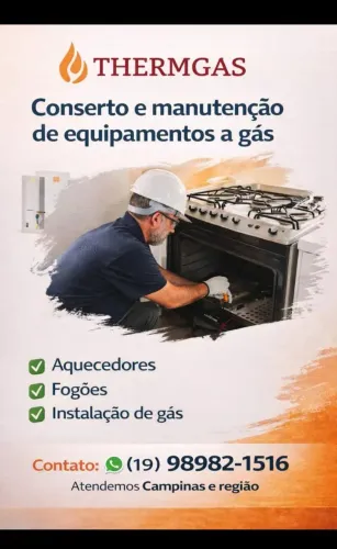 Manutenção em fogões e aquecedores a gás