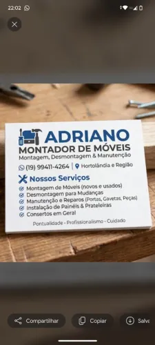 MONTAOR DE MÓVEIS 