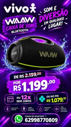 CAIXA DE SOM WAAW