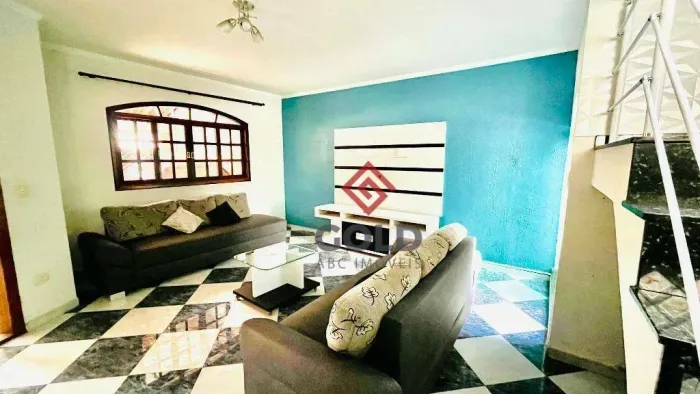 Sobrado com 4 dormitórios para alugar, 205 m² - Parque Erasmo Assunção - Santo André/SP