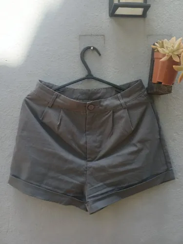 Short cinza alfaiataria M