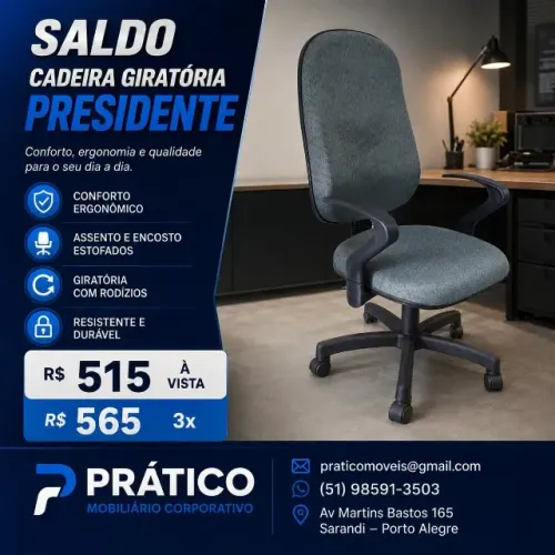 Cadeira giratória Presidente