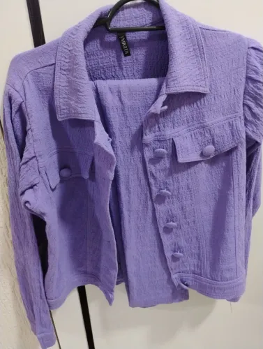 Conjunto roxo tamanho P