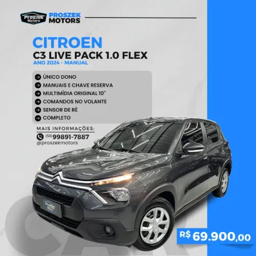 Citroen C3 Live Pack 1.0 Flex 6V 5P Mec. 2024