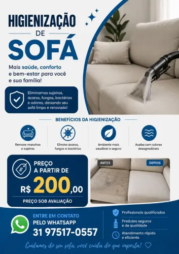 Higienização de estofados