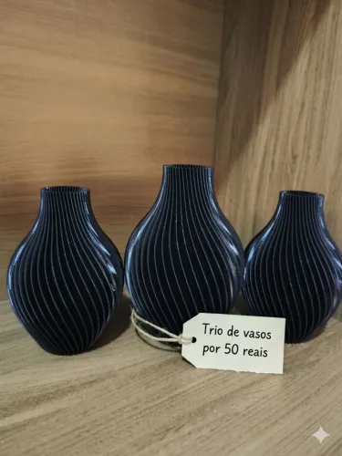 Vasos decorativo em 3D 