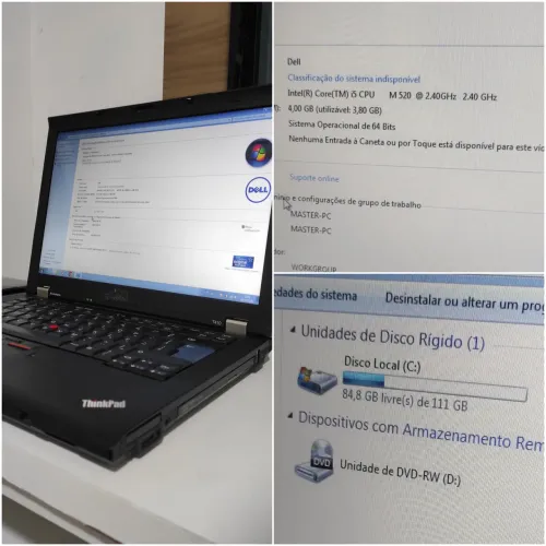 Notebook ThinkPad Lenovo i5 oportunidade de negócio
