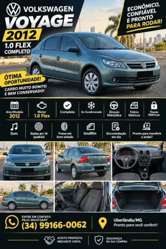 Volkswagen Voyage 1.0/1.0 City MI Total Flex 8V 4P 2012