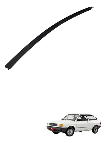 Canaleta Porta Vidro Esquerdo Volkswagen Gol Quadrado 1993 Preto
