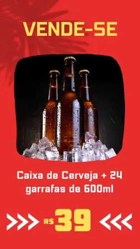 Caixa de cerveja 600ml