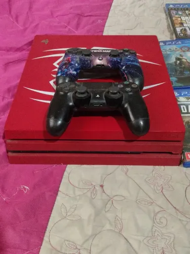 PS4 Pro 1TB Completo + 2 Controles + Jogos - Excelente Estado