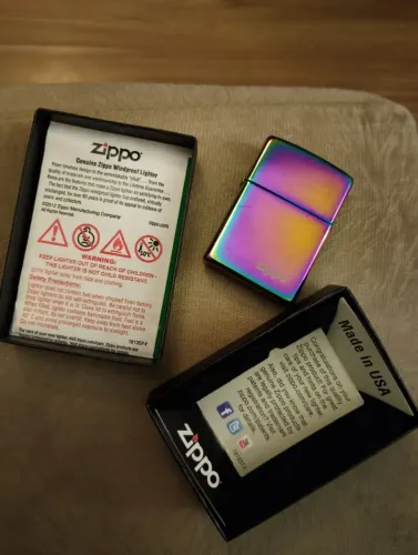 Isqueiro zippo original com caixa e manual 