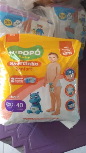 Fralda Hipopó shortinho xxg