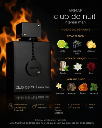 Perfume club de nuit masculino